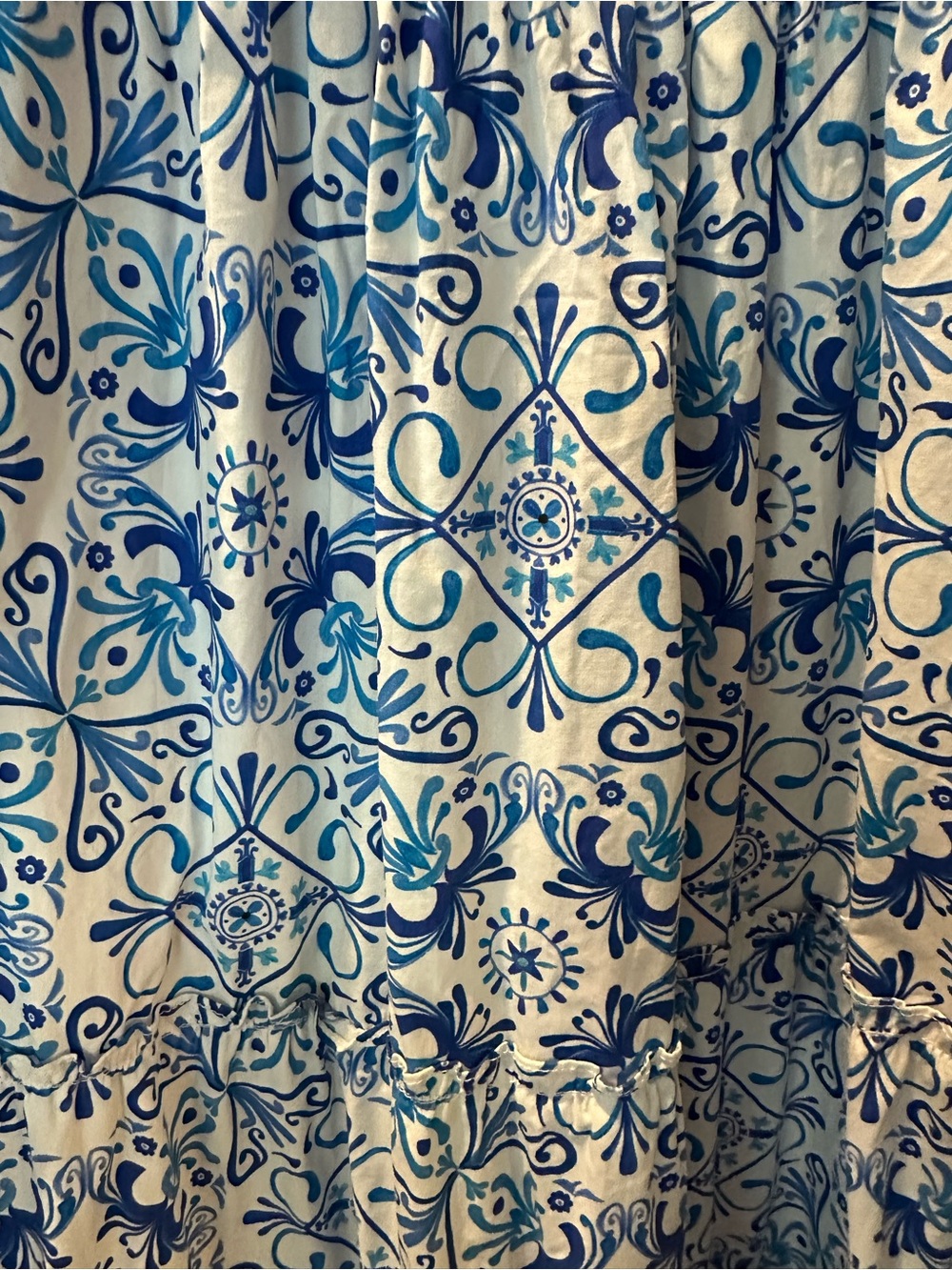 Hill House Home Ellie Nap Dress in Blue Mosaic - Picture 5 of 7